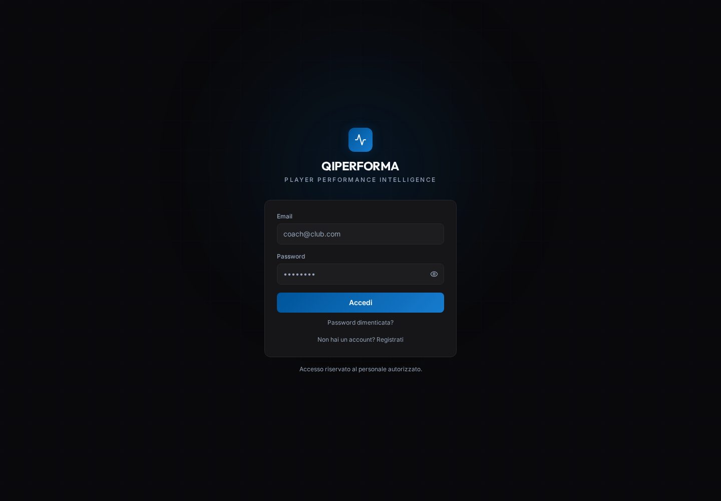 Staff sign-in — the product itself sits entirely behind authentication